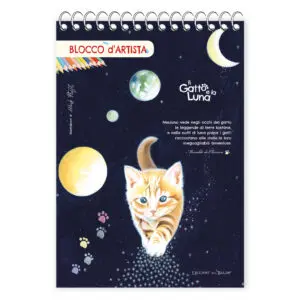 Blocco d'artista Il Gatto e la Luna
