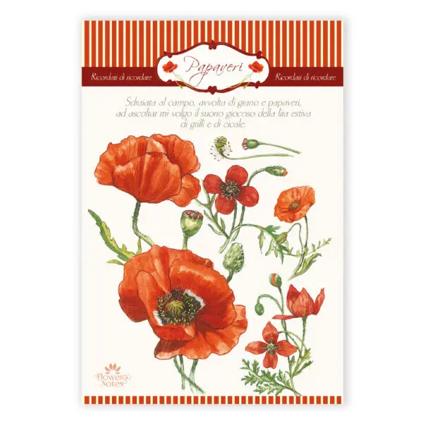 Flowery notes Papaveri