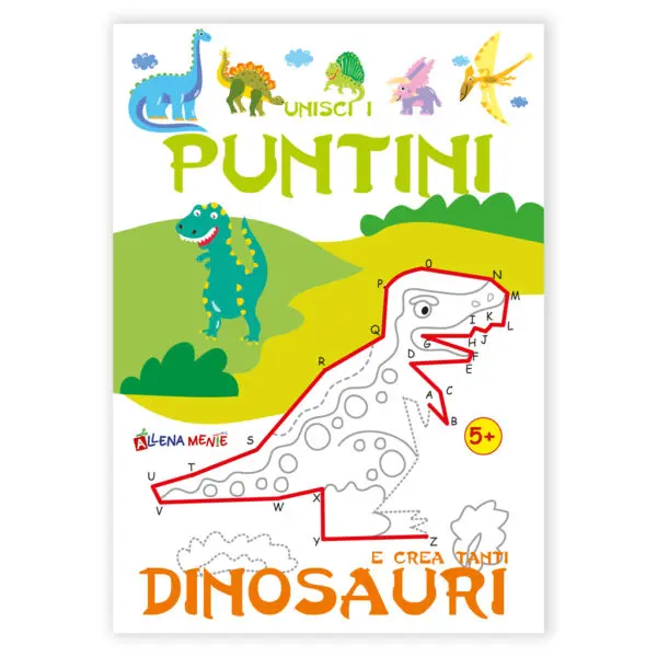 Unisci i puntini crea tanti Dinosauri