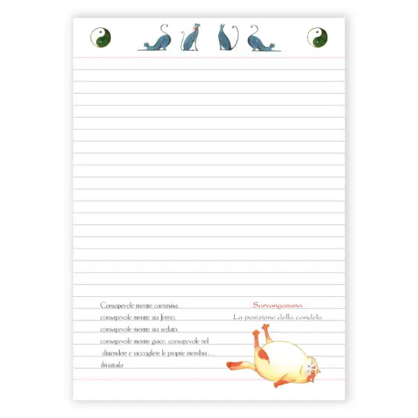Blocco Notes Yoga per gatti - immagine 2