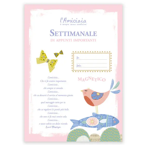 Organizer Settimanale Magnetico L'Amicizia - immagine 3