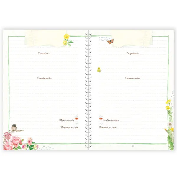 Ricette quaderno per scriverle (Fiori e Colori) - immagine 5