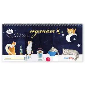Organizer Settimanale - Il gatto e la luna (con spirale)