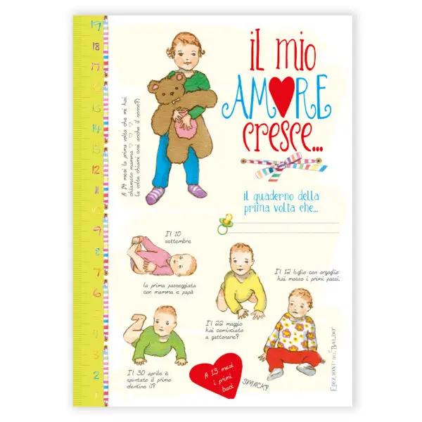 Quaderno Il mio amore cresce