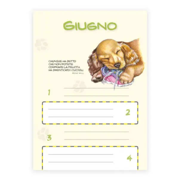 Libro dei compleanni - Cani in Carriera - immagine 2