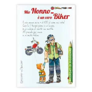 Mini blocco Mio Nonno è un vero Biker