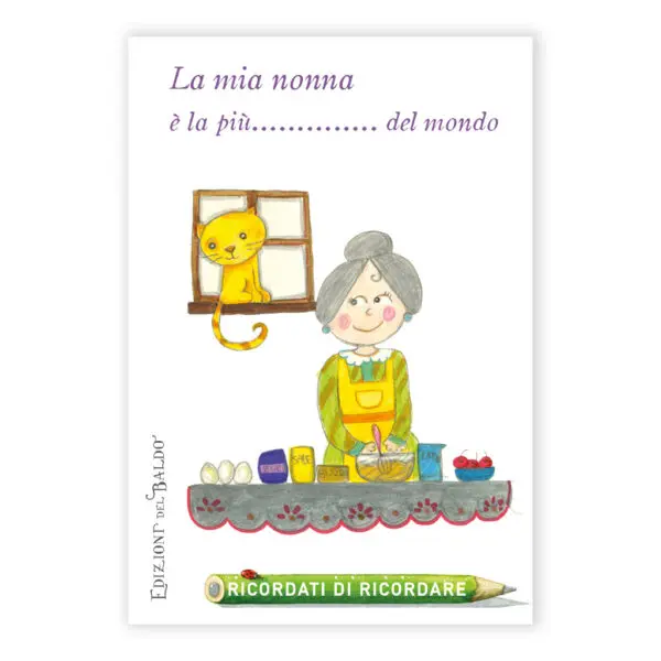 Mini blocco La mia nonna è la più del mondo