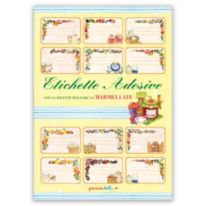 Etichette adesive marmellate Giallo