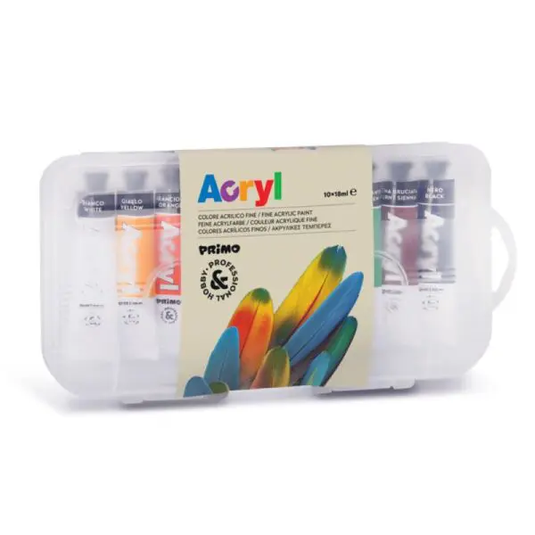 Colore acrilico fine 10 colori