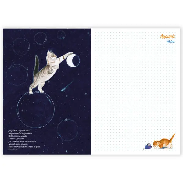 Quaderno da zaino Il Gatto e la Luna Stelle - immagine 2