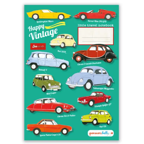 Quaderno da zaino Vintage car new