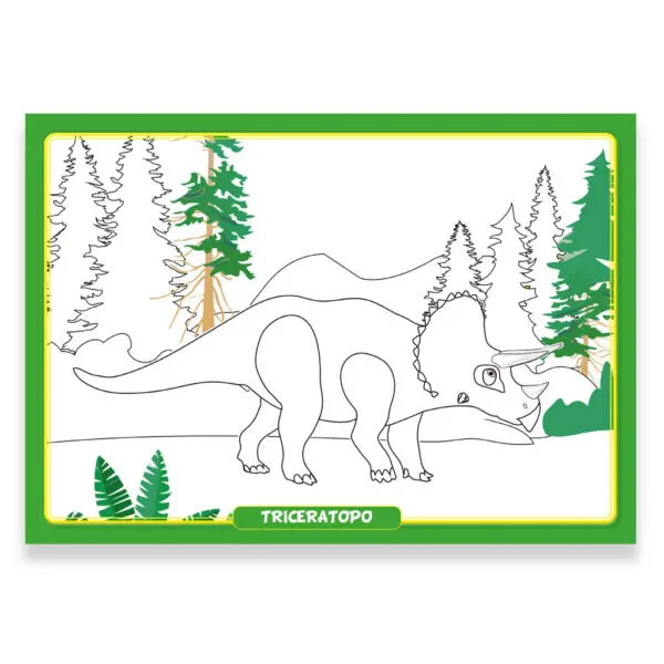 Dinosauri and colors 12 tovagliette - immagine 2