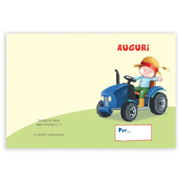 Biglietti chiudipacco Il trattore di Mat