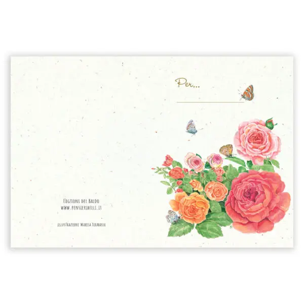 Biglietto chiudipacco Rose