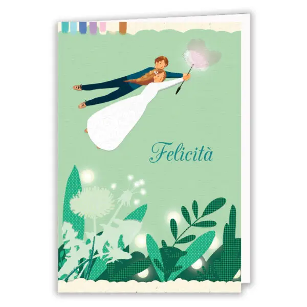 Matrimonio -Felicità – Sposi in volo.