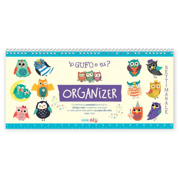Organizer Settimanale – Io gufo e tu? (con spirale)