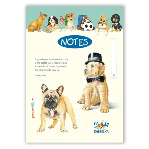 Blocco Notes Cani in Carriera