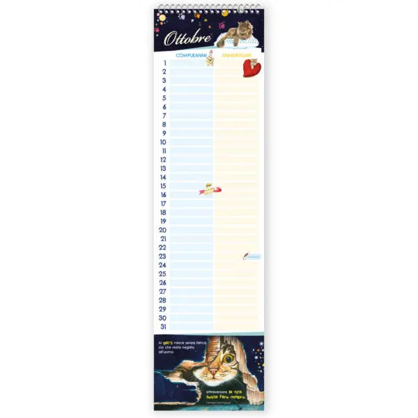 Calendario Perenne - Il Gatto e la Luna - immagine 2