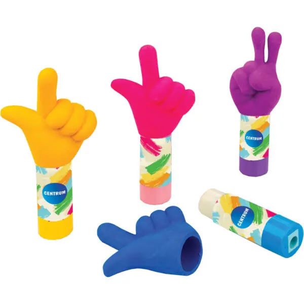 Temperamatite con gomma "Mano"