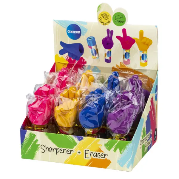 Temperamatite con gomma "Mano" - immagine 5