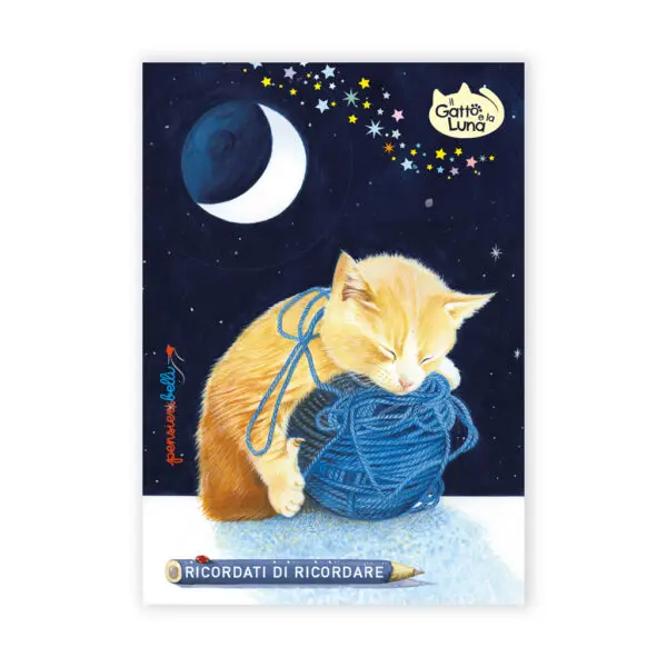 Miniblocco Il Gatto e la Luna Gomitolo
