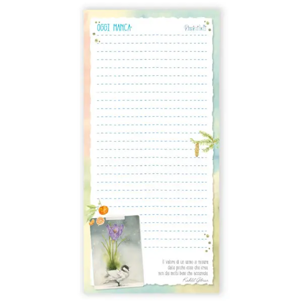 Shopping List Pensieri Belli (giardino fiorito) - immagine 2
