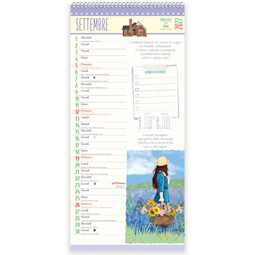 Calendario 2027 - Parole Belle Per donne sempre di corsa - immagine 2