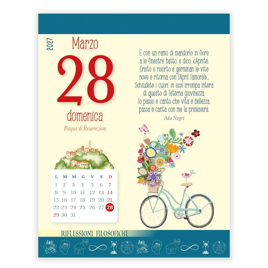 Calendariotto 2027 - Pensieri Belli per anime delicate - immagine 2