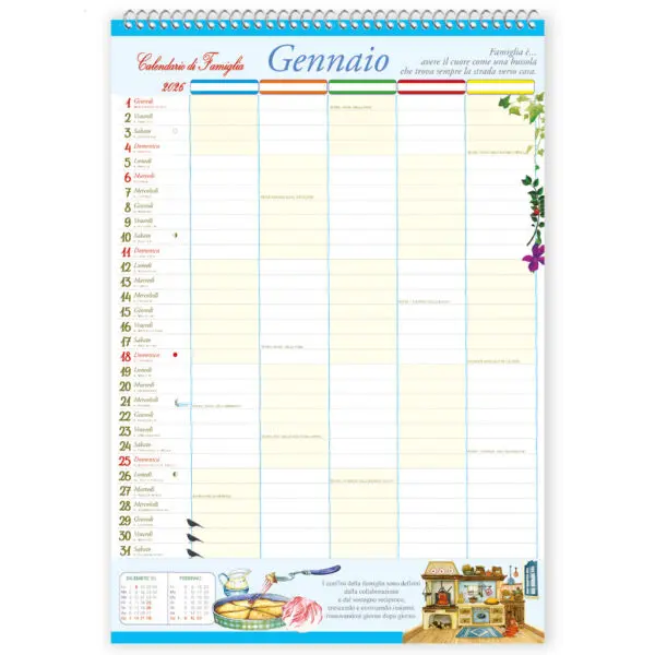 Calendario 2026 di Famiglia - immagine 2