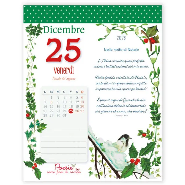 Calendariotto 2026 - Pensieri Belli per anime delicate - immagine 3