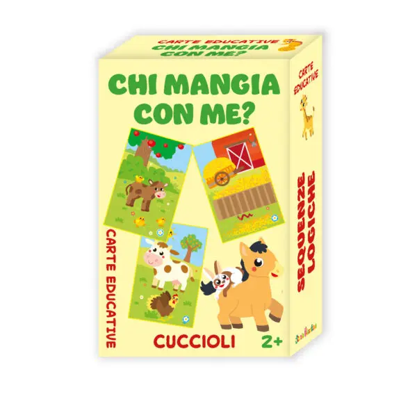 Carte Educative - Chi mangia con me? Cuccioli