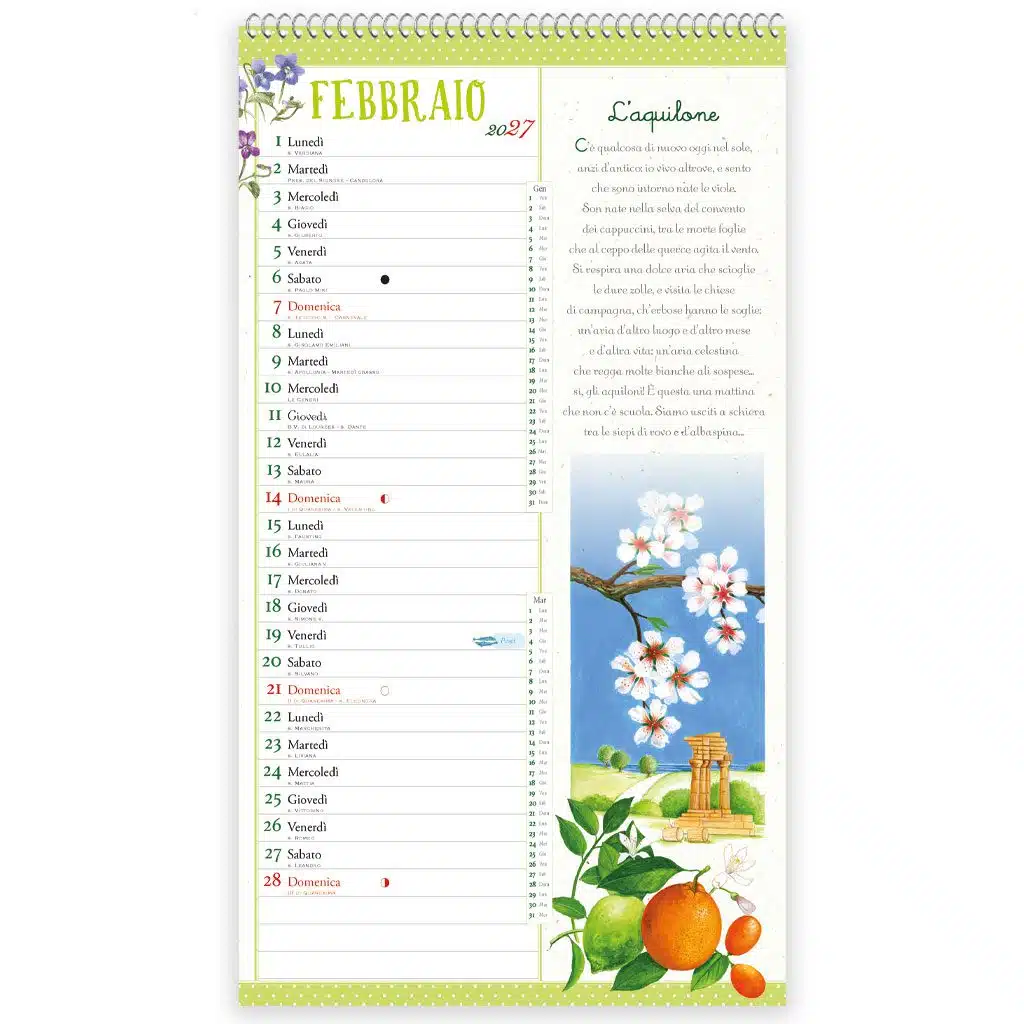 Calendario 2027 - Poesie come Fiori di campo - immagine 2